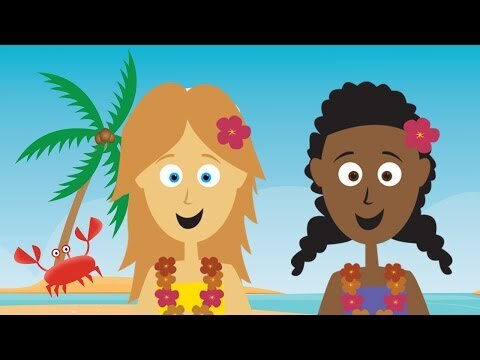 "Words Shine When They Rhyme" | Tropical Beach Song for kids & the family