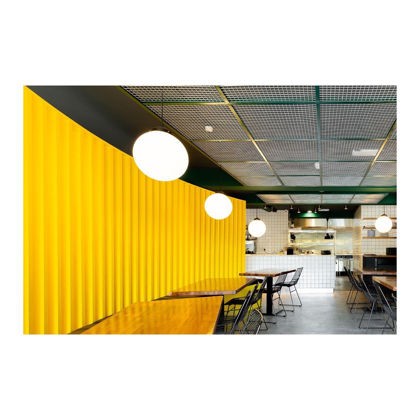 Lively sunny pics by @jafmilligan of our new restaurant fit out for @cawsburger The project involved the reworking of a dark and constrained building within Hitchin&rsquo;s conservation area. The design balances light  intimate areas for relaxed dini