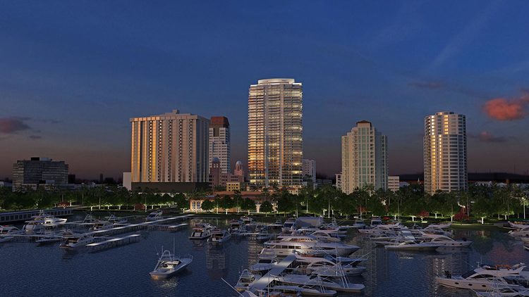 41-story ONE St. Petersburg (pictured center) has sold 123 of 253 units.