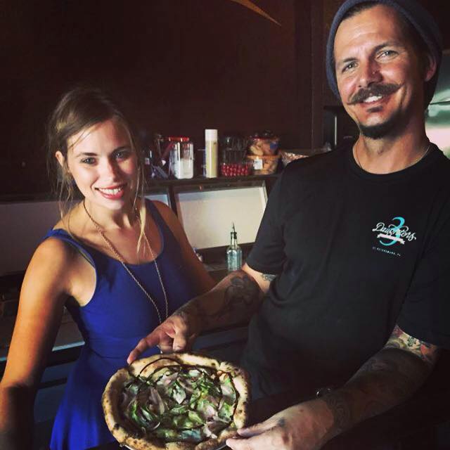 pizza box owners, Adam and kelley duff