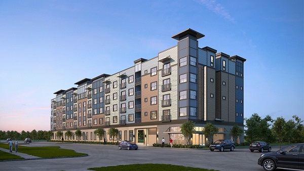Burlington Place, a 53-unit affordable apartment community being built in Historic Kenwood