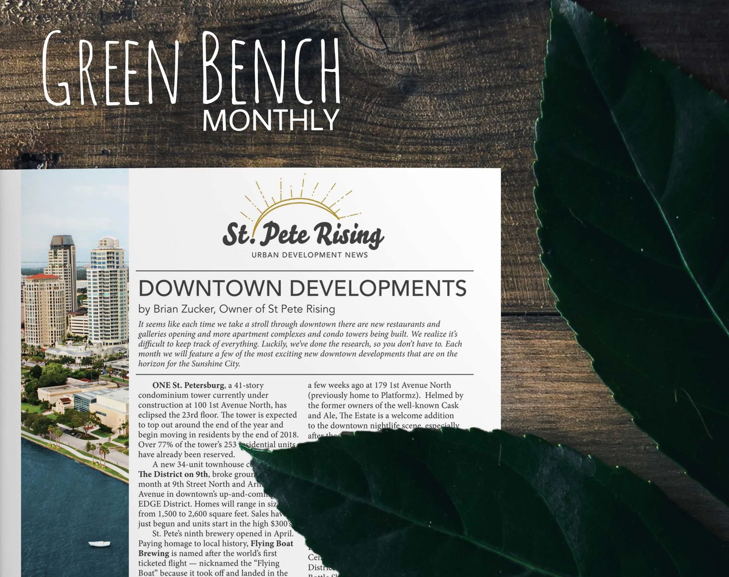 Check Us Out in Green Bench Monthly!