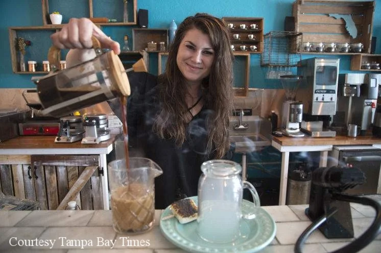 Owner Story Stuart at her previous establishment, Story Brooke Craft Coffee Bar