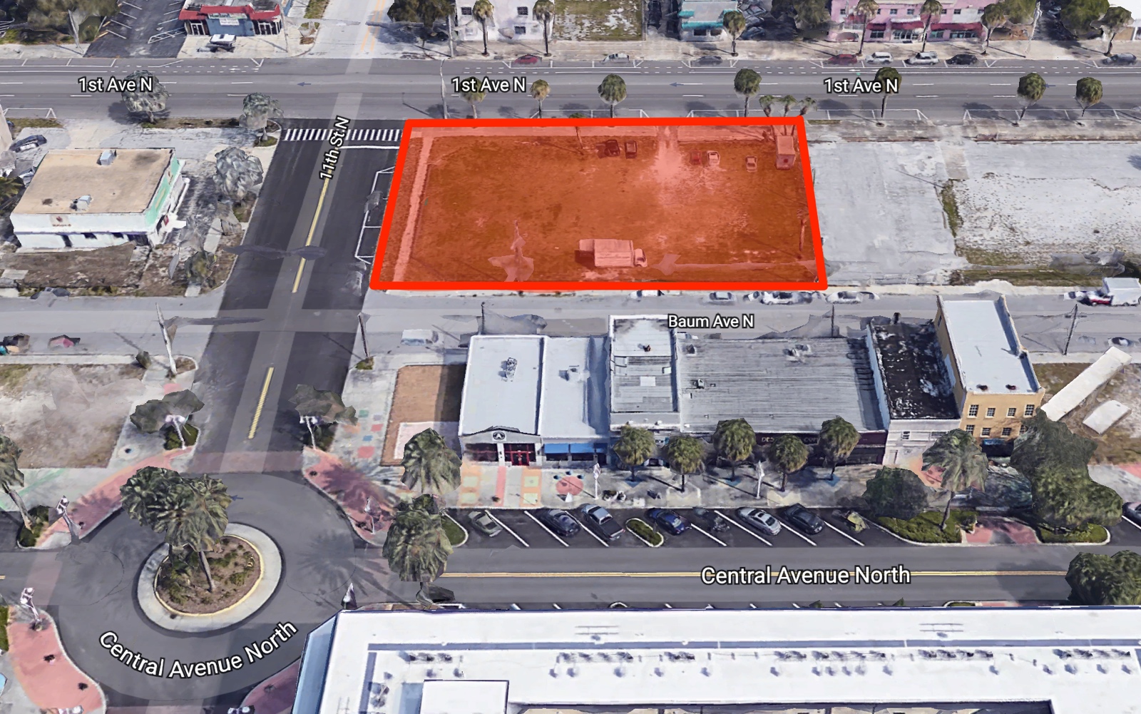 a boutique hotel is planned for the corner of 11th street and Baum ave North in the EDGE District of Downtown St Petersburg, FL