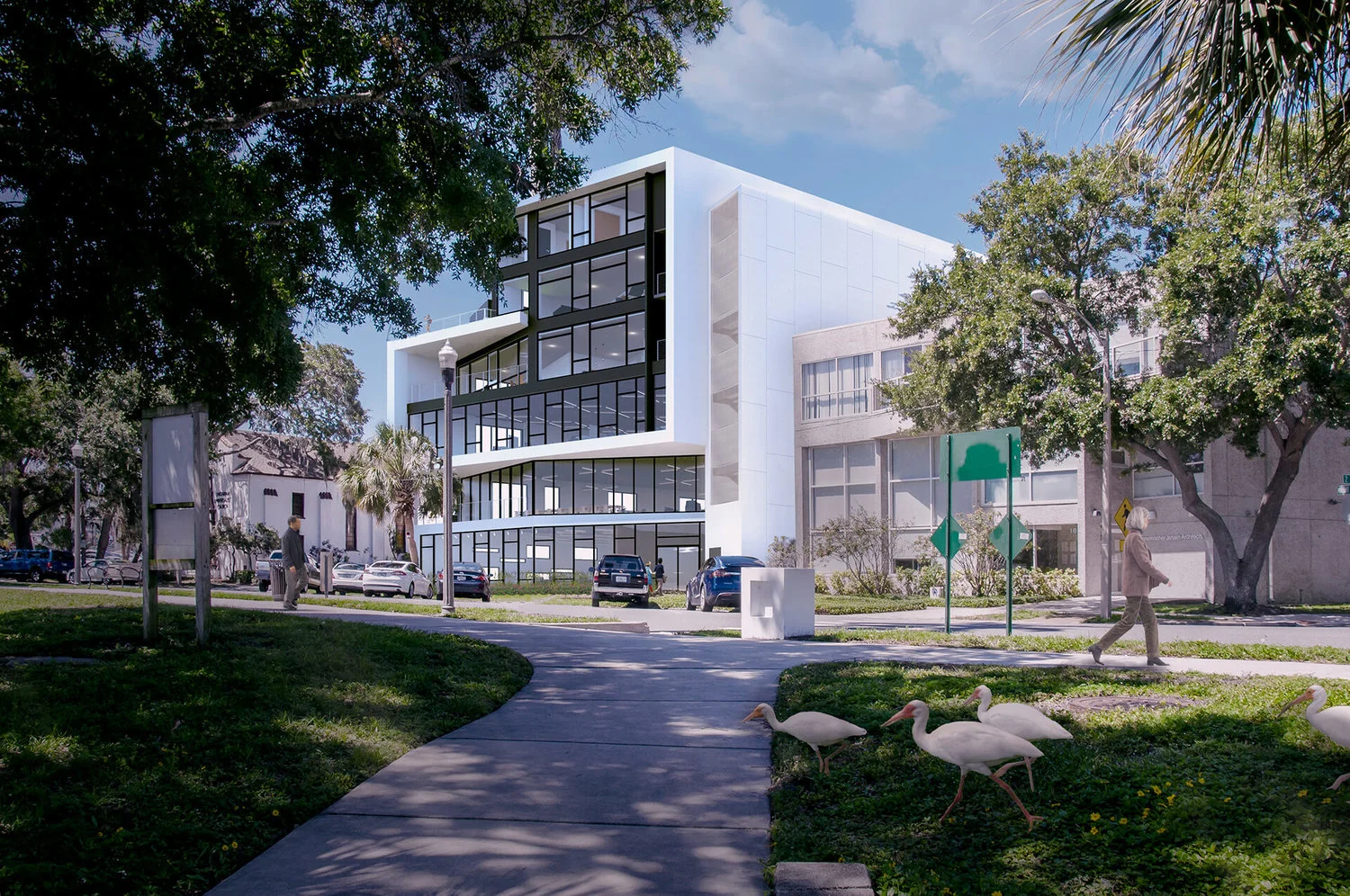 Rendering of Wannemacher Jensen’s expanded headquarters in downtown st pete