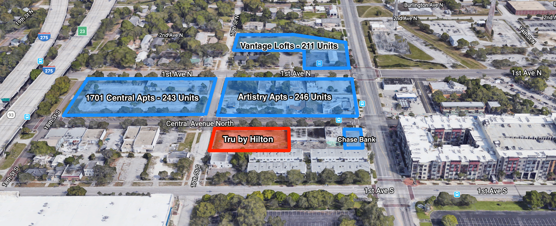 Tru by Hilton Map.png