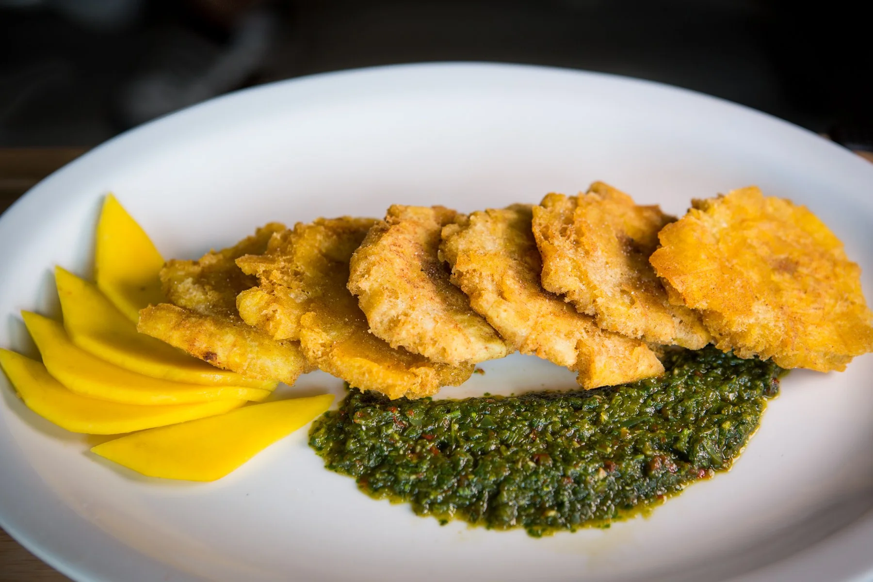 Tostones (mashed plantains) from WEPA!