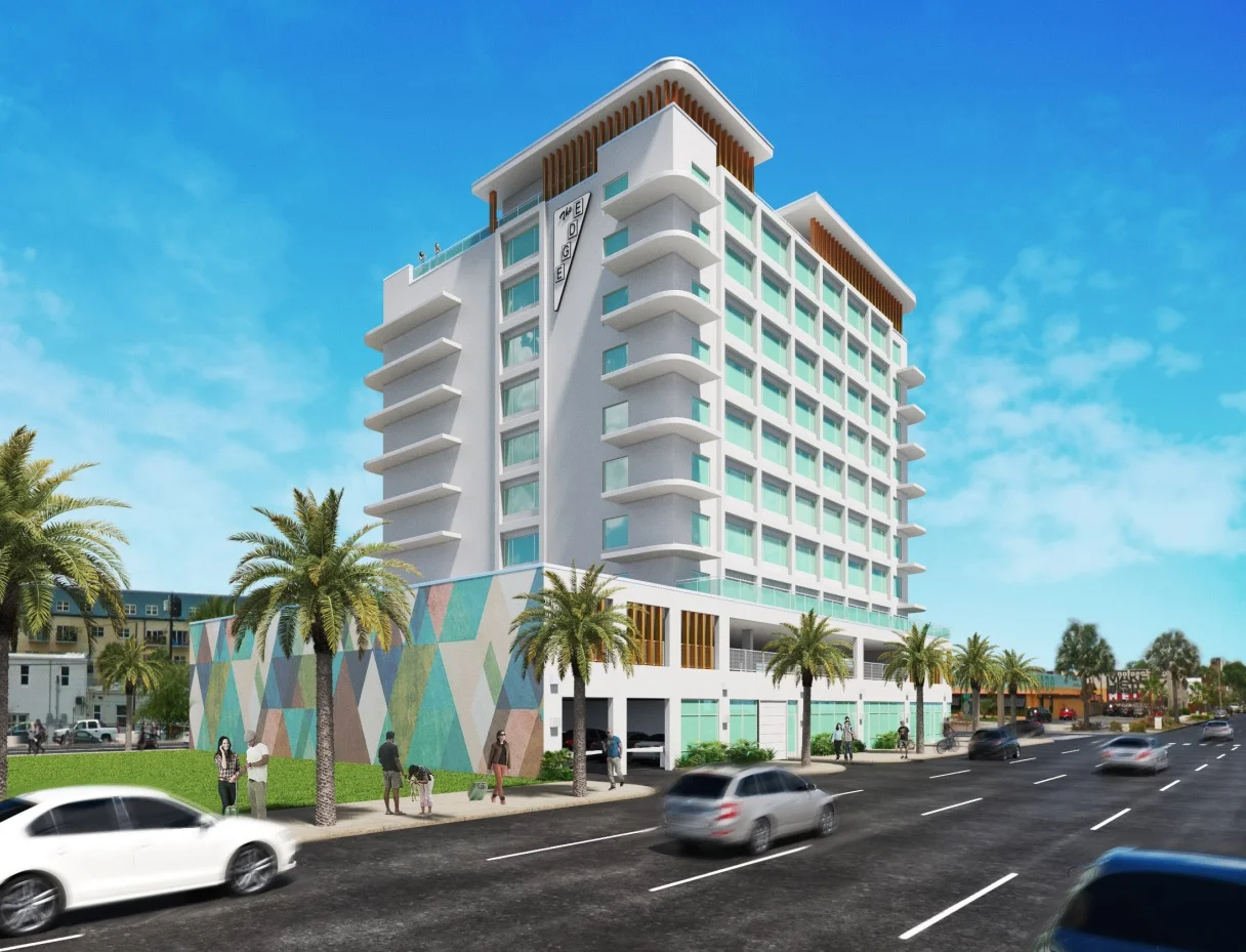 Street side rendering view from Northeast. This is a Concept image only. Some design elements may change.
