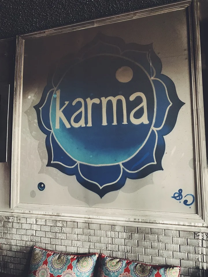 Damages to an original Sebastian Coolidge mural at Karma Juice Bar & Eatery in Downtown St. Petersburg, FL