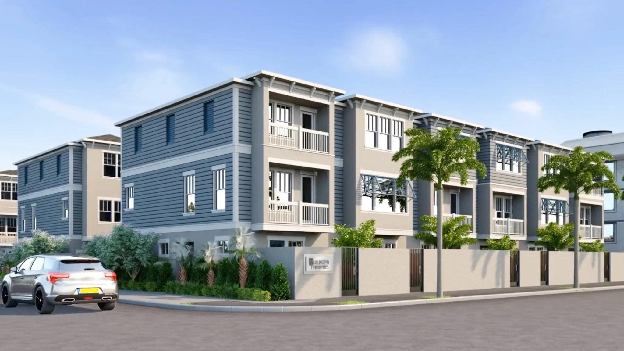 David Weekley Homes is developing the Burlington Townhomes at the northwest corner of Burlington Avenue and 8th Street in Downtown St. Pete.
