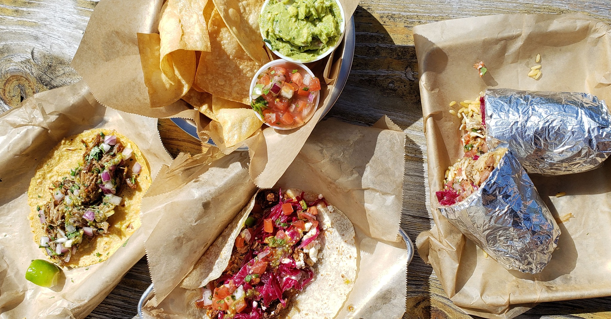 Poppo’s Taqueria’s menu' is simple, offering build-your-own tacos, burritos, quesadillas, or bowls.