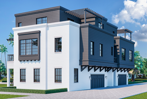 The Gaslamps is a two-unit townhome development proposed for 306 6th Street South.