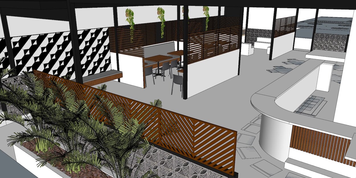 Another look at the outdoor area at wild child, opening soon at 2710 Central Ave in the Grand Central District