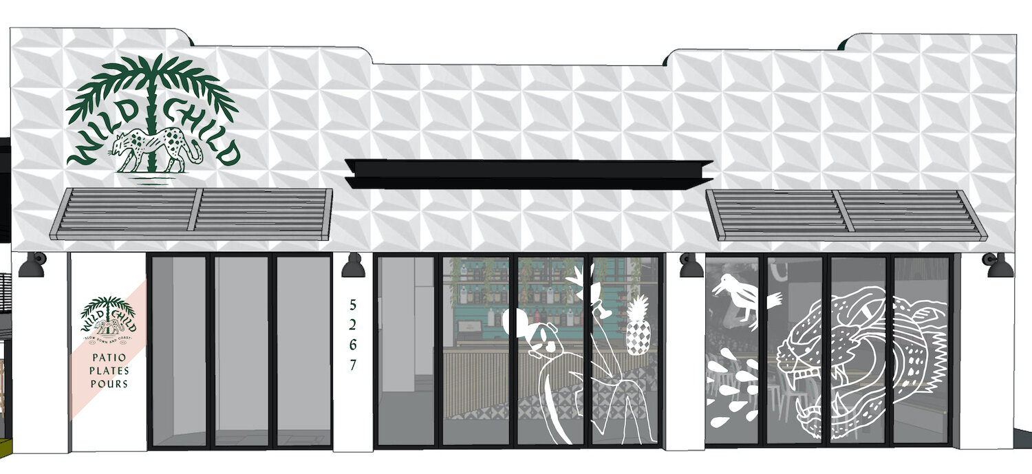Miami-based artist Jessy Nite is painting the exterior and local muralist Elle LeBlanc is working on a beautiful interior wall design