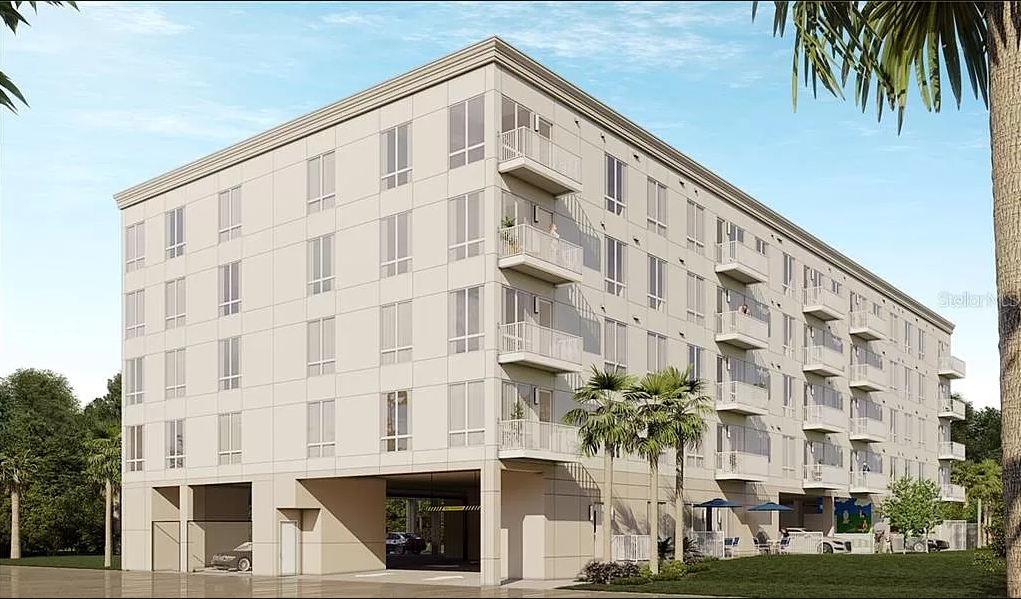 The first floor parking garage will be accessible via an alley. The building will have 40 parking spaces.