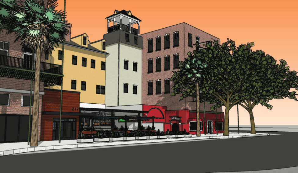 Rendering of The Brickyard and Pizza N’ Brew in Downtown ST Pete