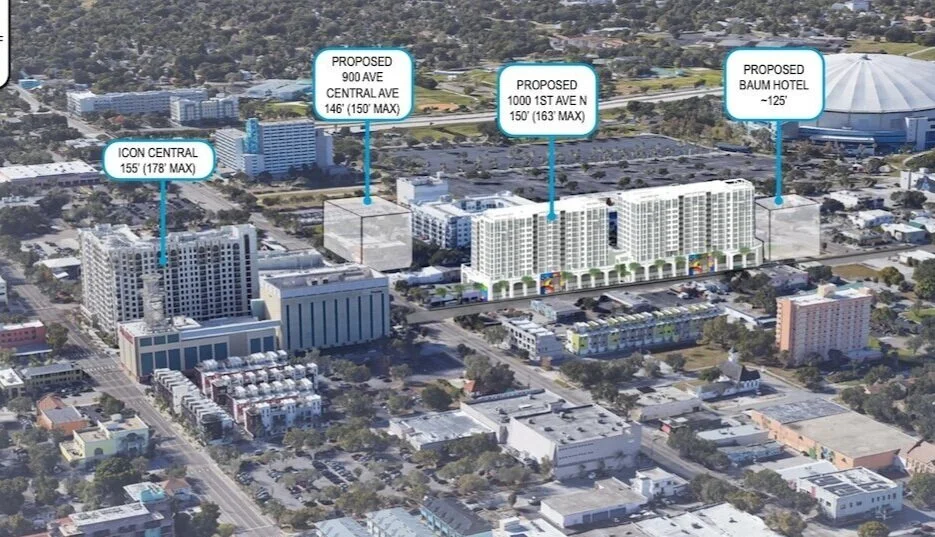 The height of 1000 1st Avenue North will be 150 feet making it the second tallest building in the edge district
