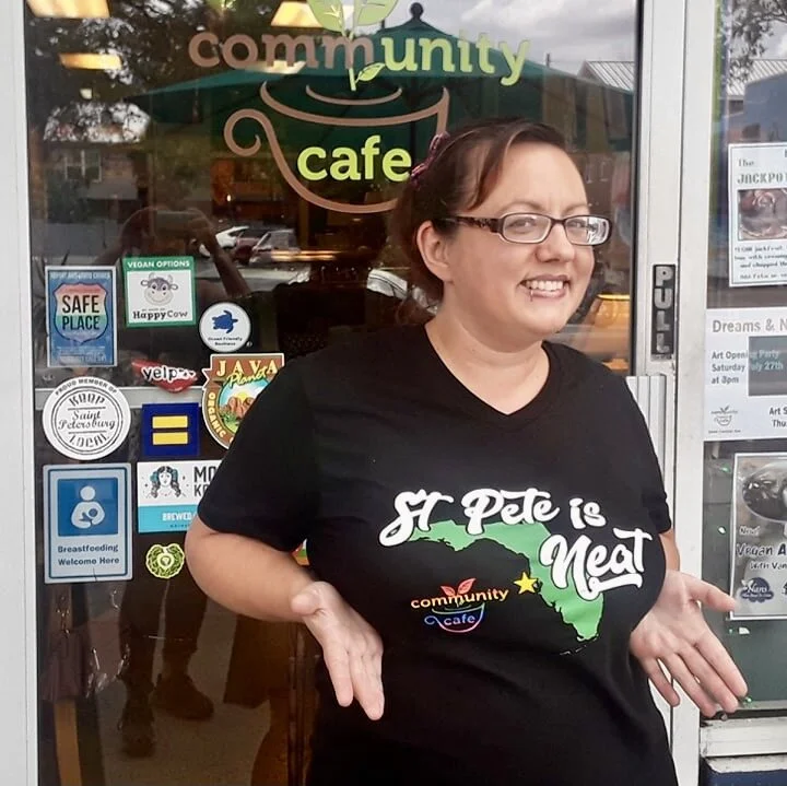 Mandy Keyes is the owner of Community Cafe and the St pete Community Oasis