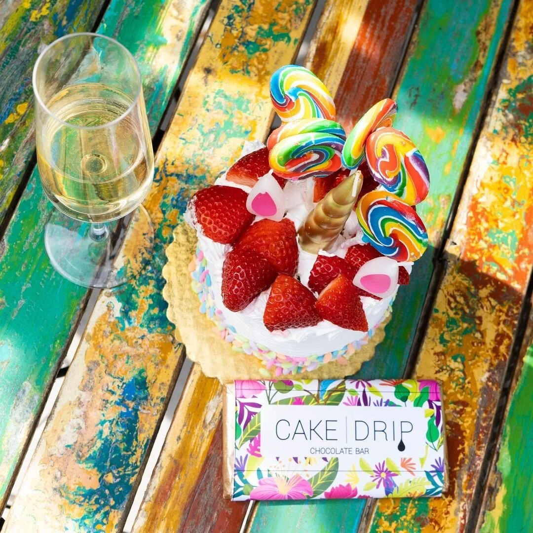 When you book your reservation at The Cake Spot, you can choose one or two options -- the DIY chocolate bar flight tasting or DIY cake decorating