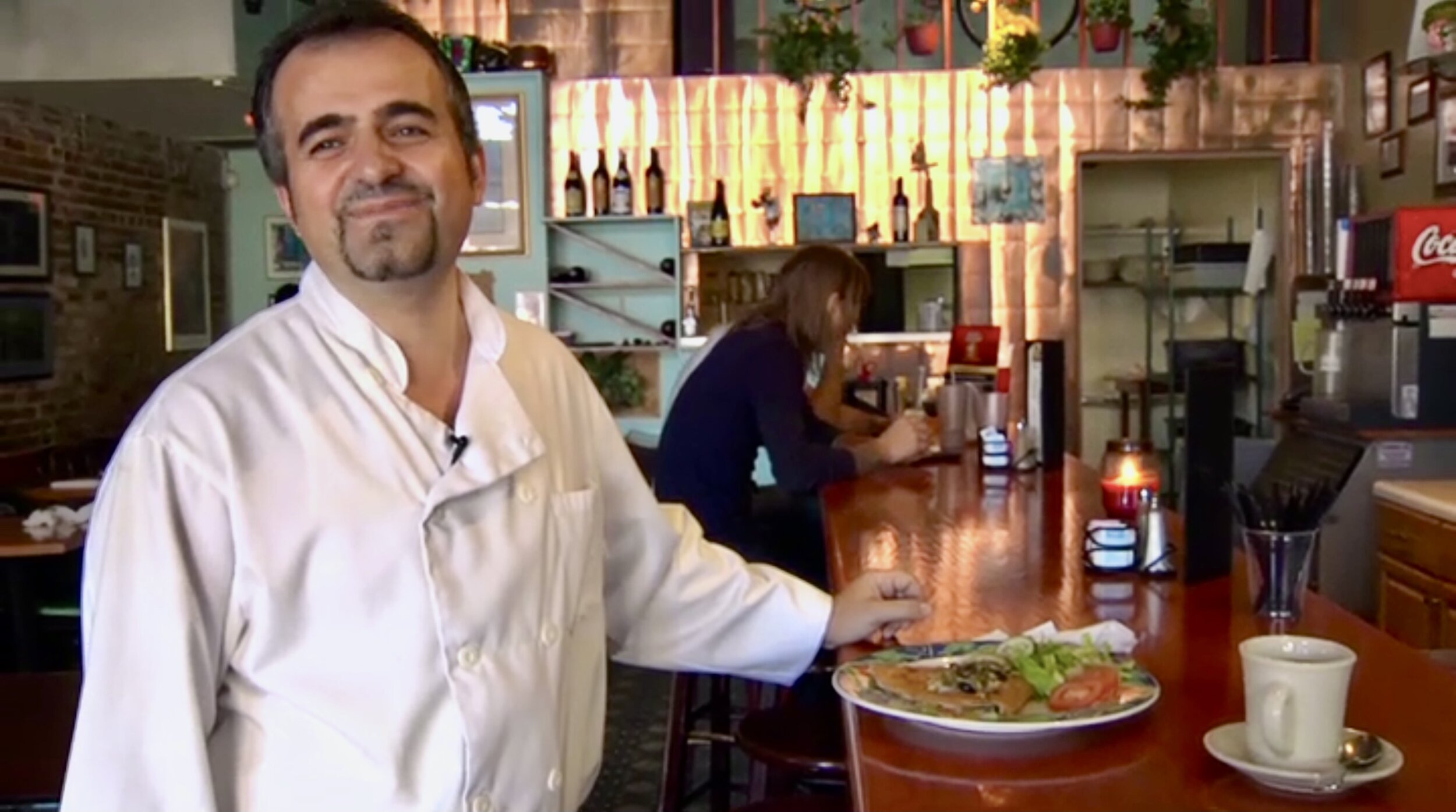 Chef Dinos was introduced to crepes while living in Paris in the 1980s. he has owned crepe cafes for over 30 years in his hometown of Rhodes, Long Beach, and Ybor City.