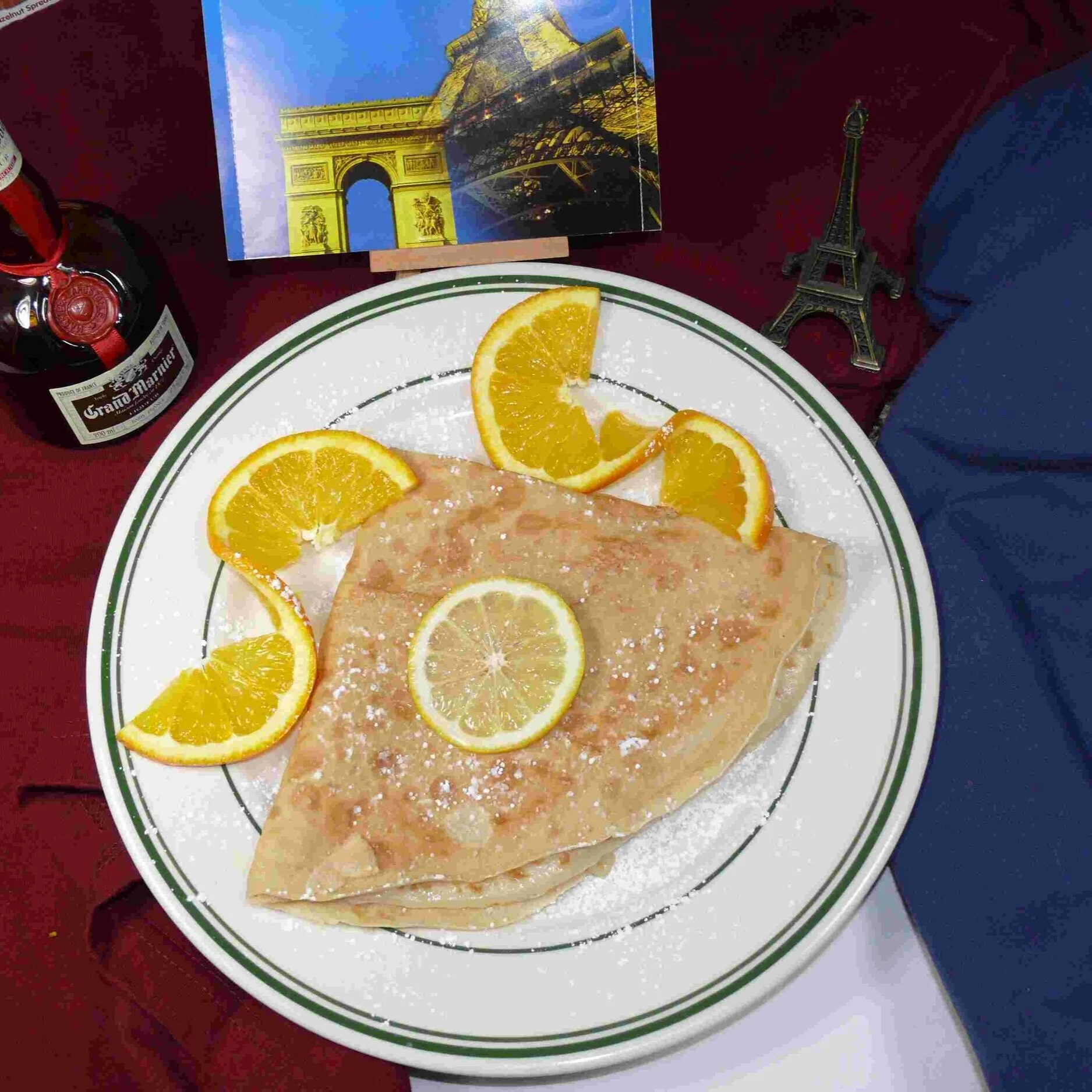 Madame Suzette - caramelized sugar, butter, lemon juice, orange juice, Flambé with Grand Marnier liqueur&nbsp;