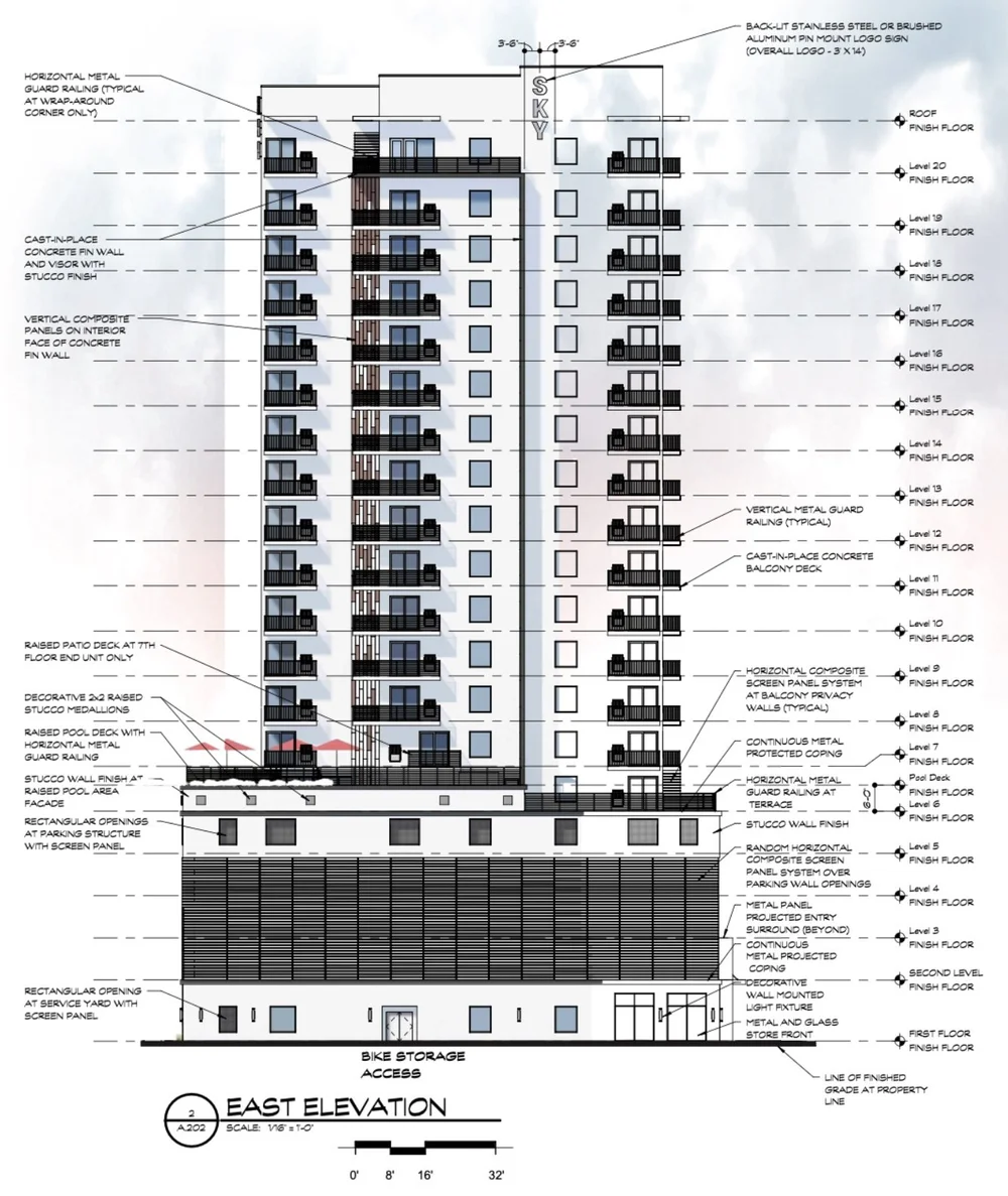 20-story, 246-unit apartment tower proposed for 17th Street in downtown ...
