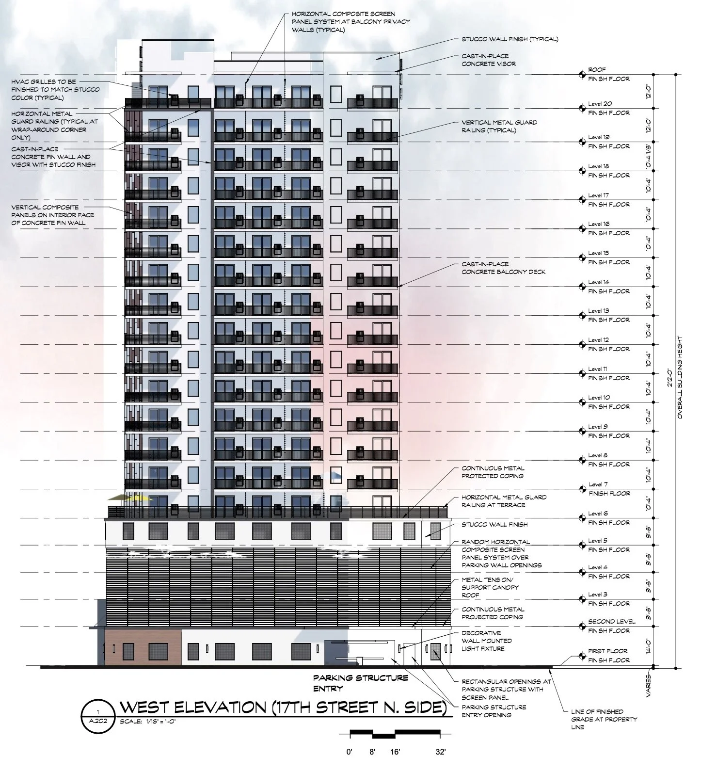 20-story, 246-unit apartment tower proposed for 17th Street in downtown ...