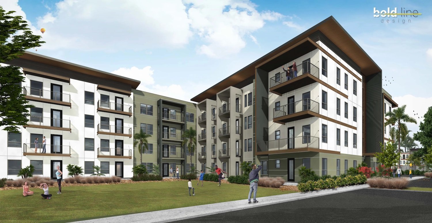 Mixed-income apartment development on Lake Maggiore lands $50 million construction loan