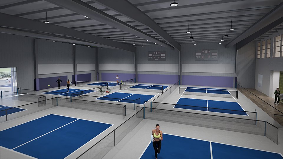 Indoor Pickleball court design