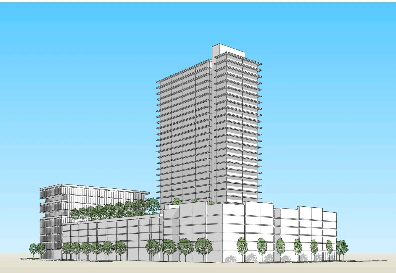 Mixed-use office development with affordable housing proposed for 800 1st Avenue South in downtown St. Pete