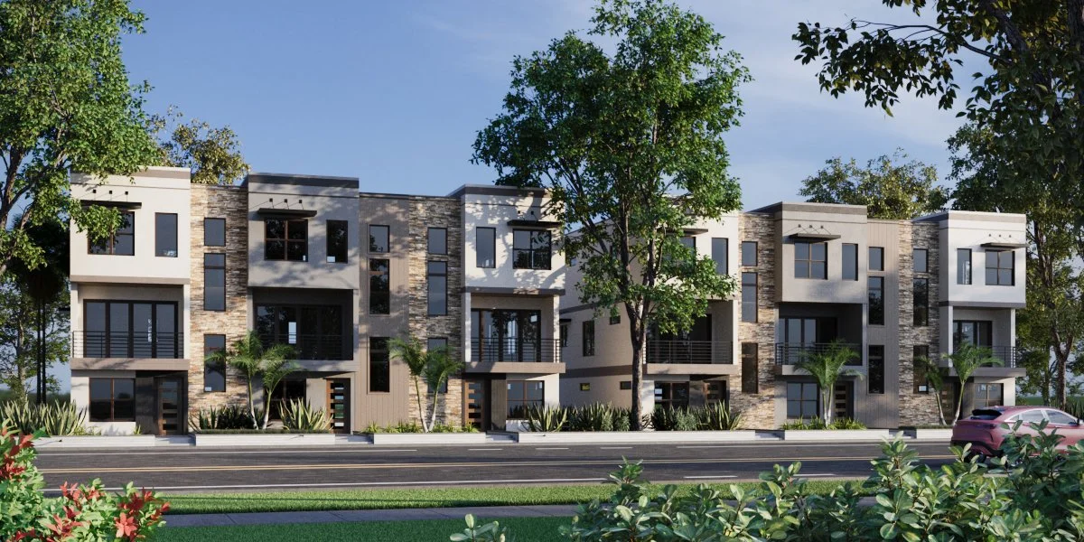 Mixed-use townhome development Strum Place proposed for Central Avenue in west St. Pete