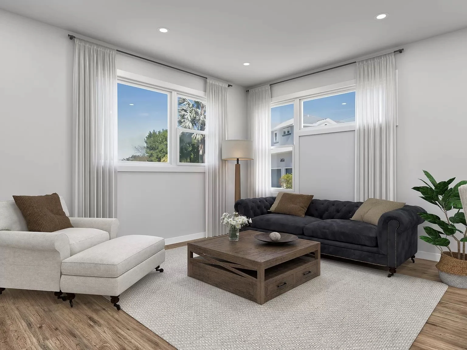 Picture of First phase of luxury townhome project is complete near the EDGE District