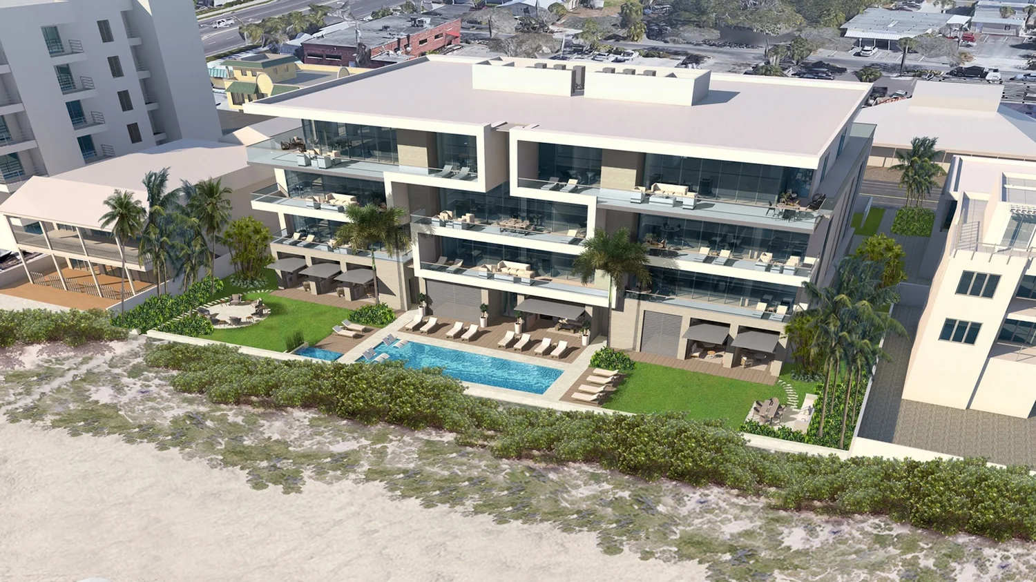 View of Philanthropist Kiran Patel proposes luxury beachfront condo building in ...