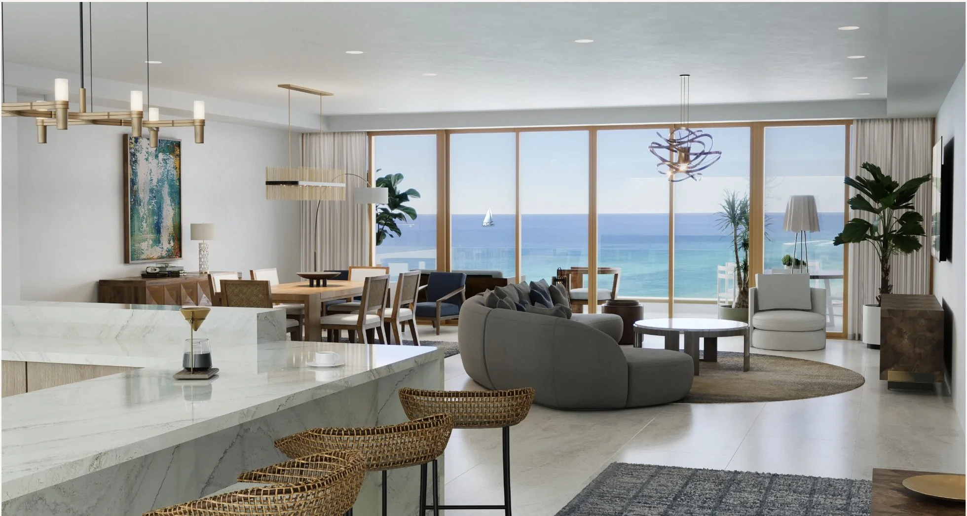 View of Philanthropist Kiran Patel proposes luxury beachfront condo building in ...