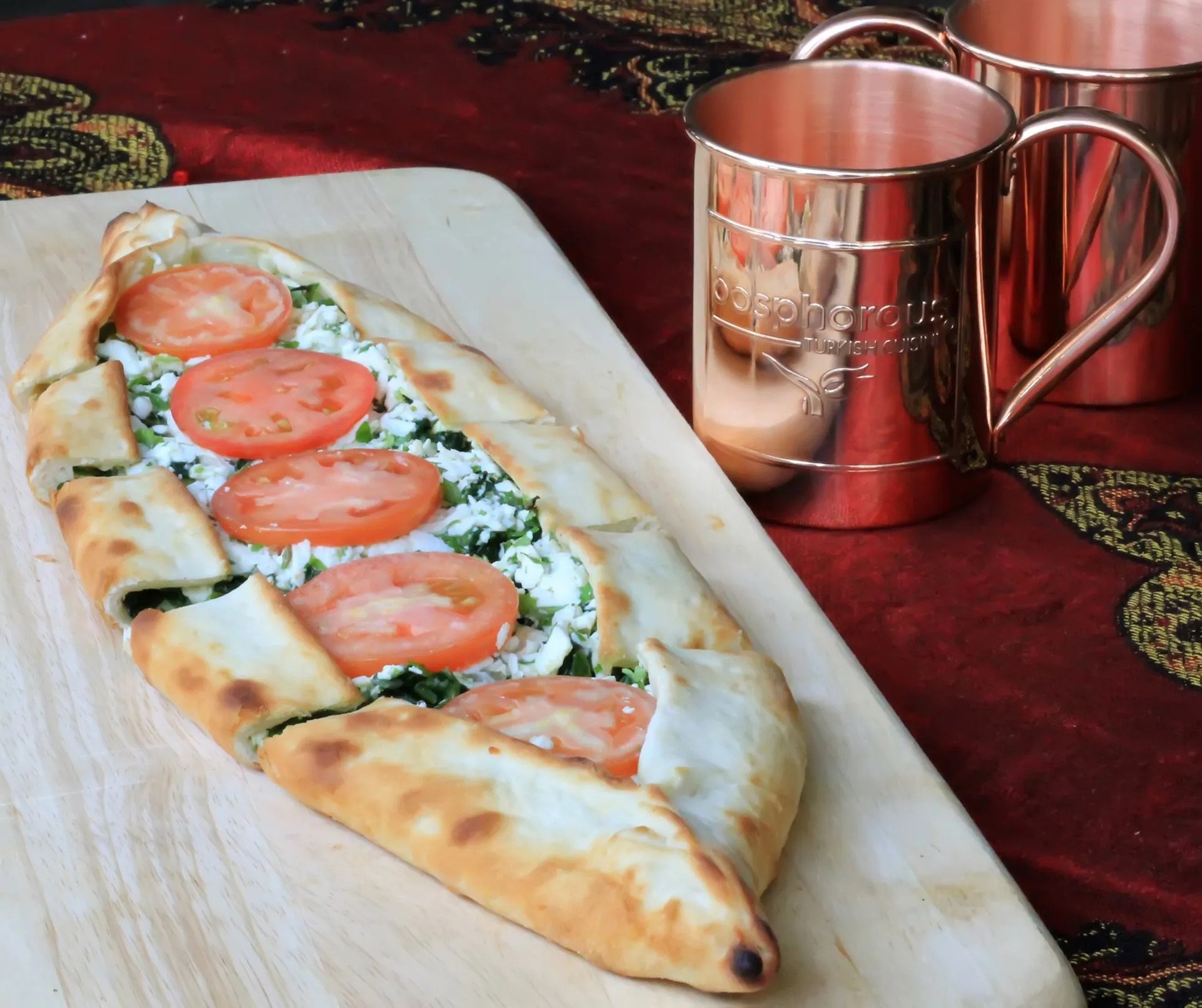 Spinach and Feta Pide