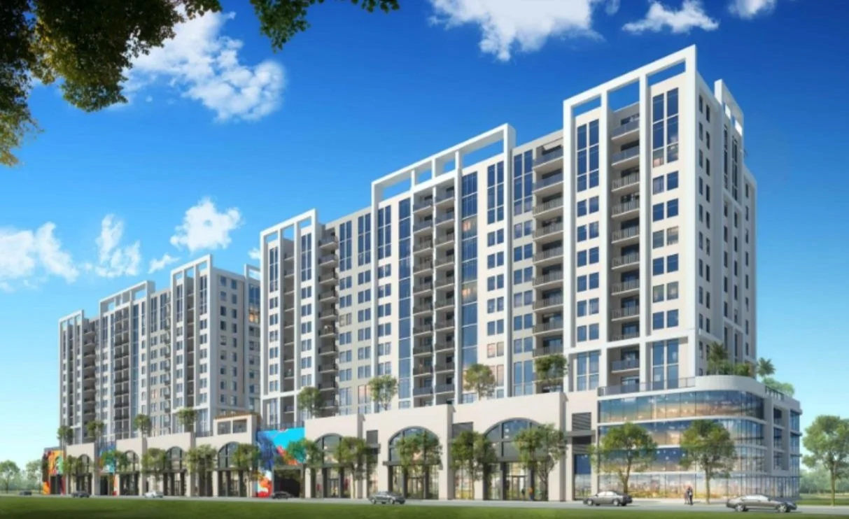 15-story apartment buildings on 1st Avenue North top out in downtown St. Pete