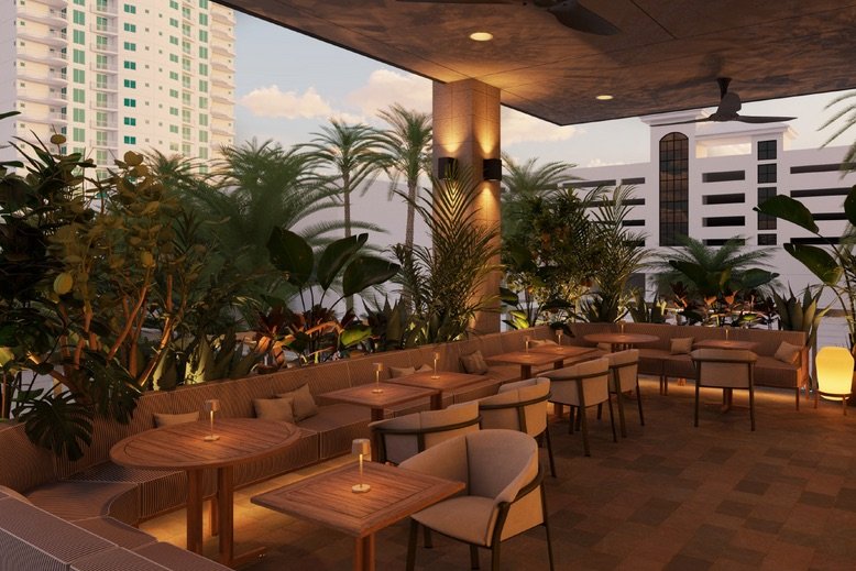 Outdoor Patio at Forbici St. Pete