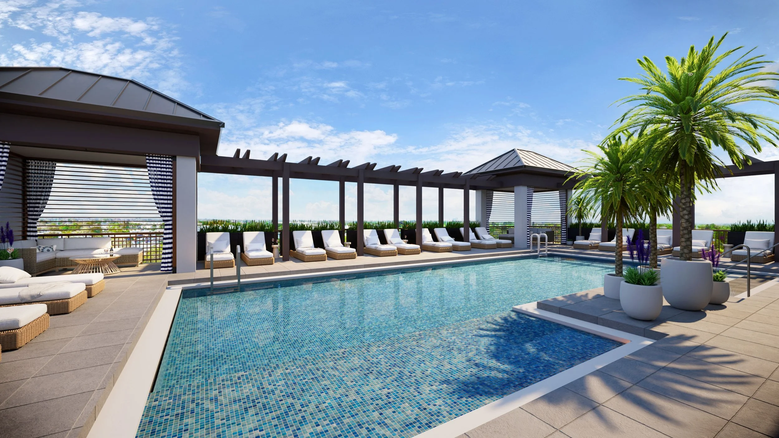 Pool and Cabanas at Convivial St. Petersburg