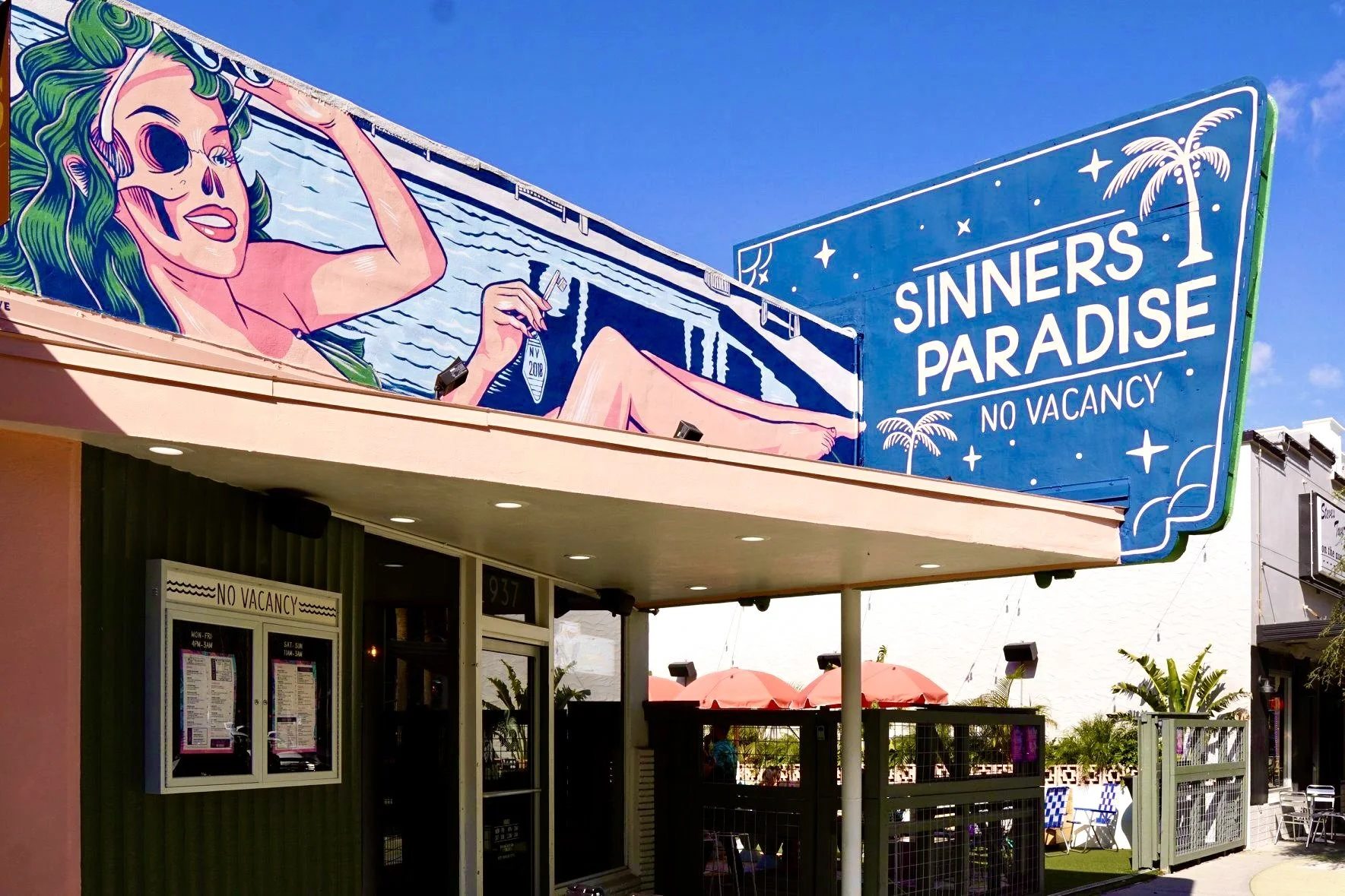 Retro Florida motel-themed bar No Vacancy closes after six years in the EDGE District