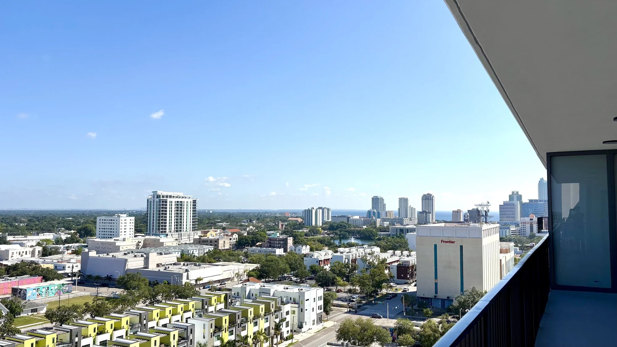 View from 15th floor looking northeast