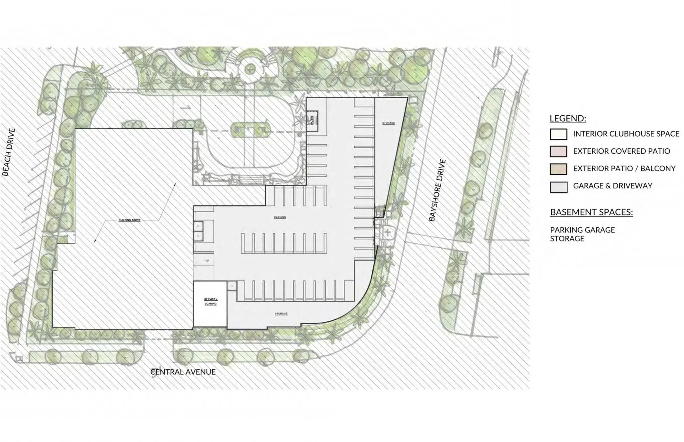 St Petersburg Yacht Club - Basement Plan