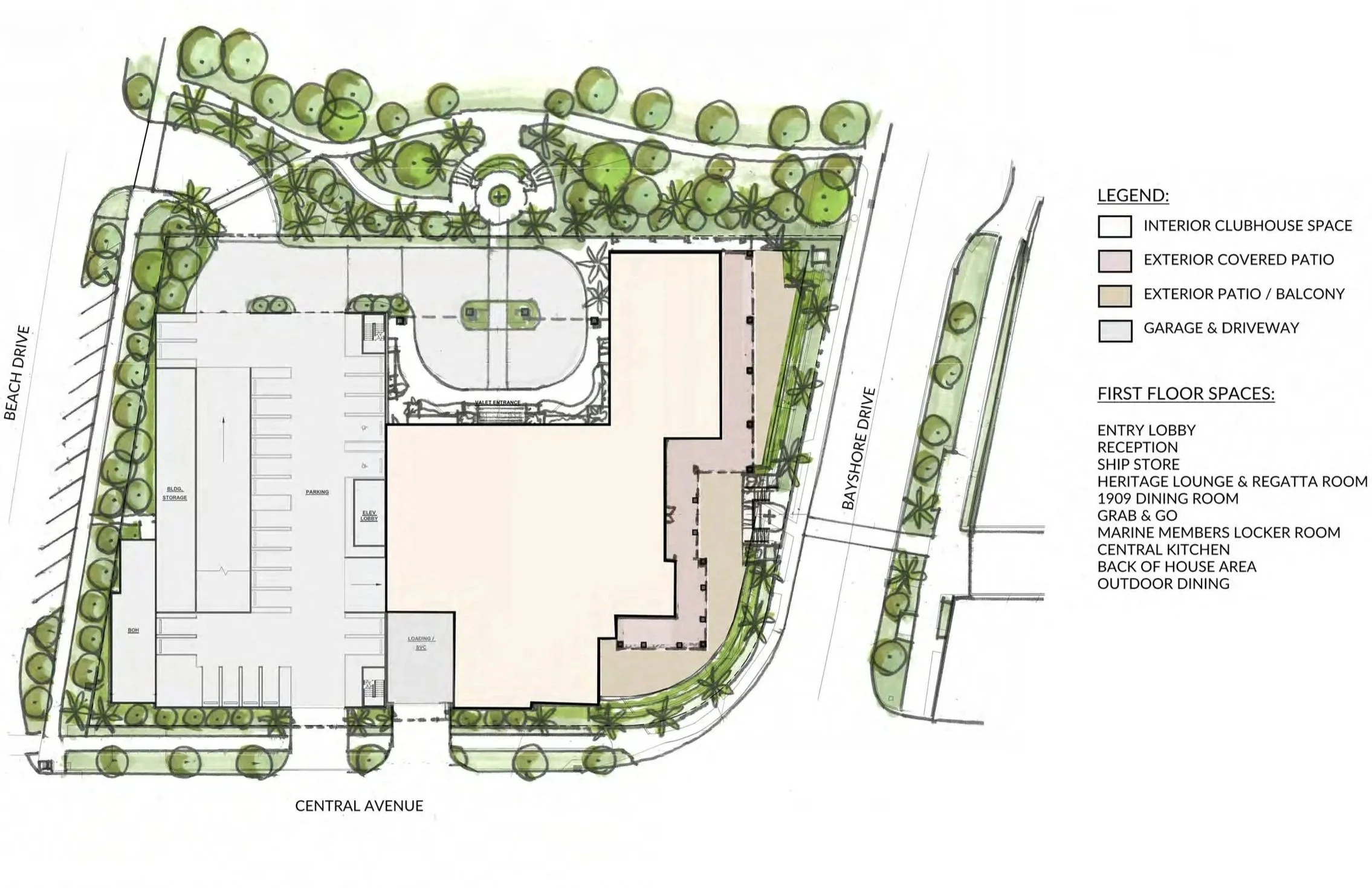St Petersburg Yacht Club - 1st Floor Plan