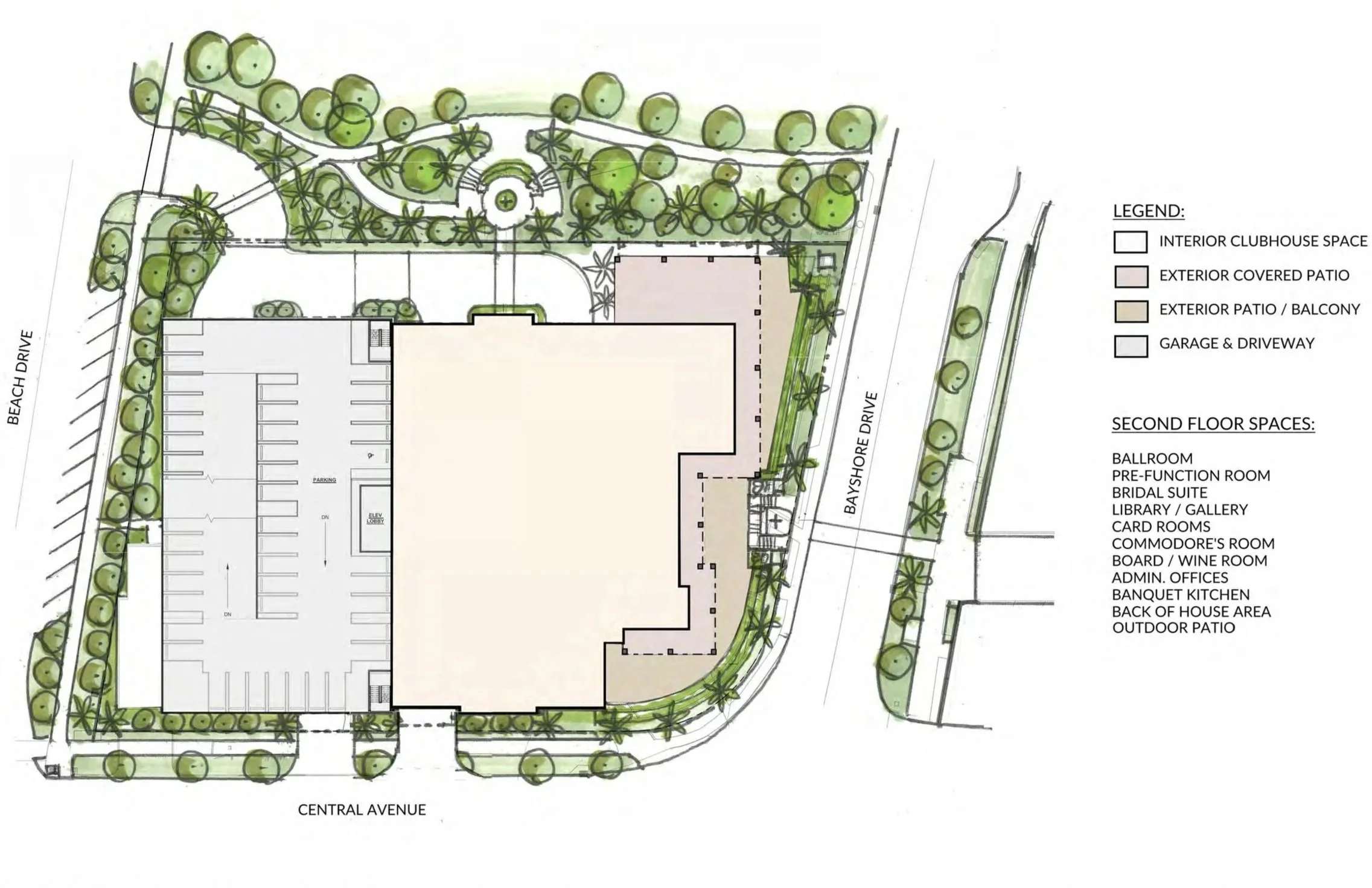 St Petersburg Yacht Club - 2nd Floor Plan
