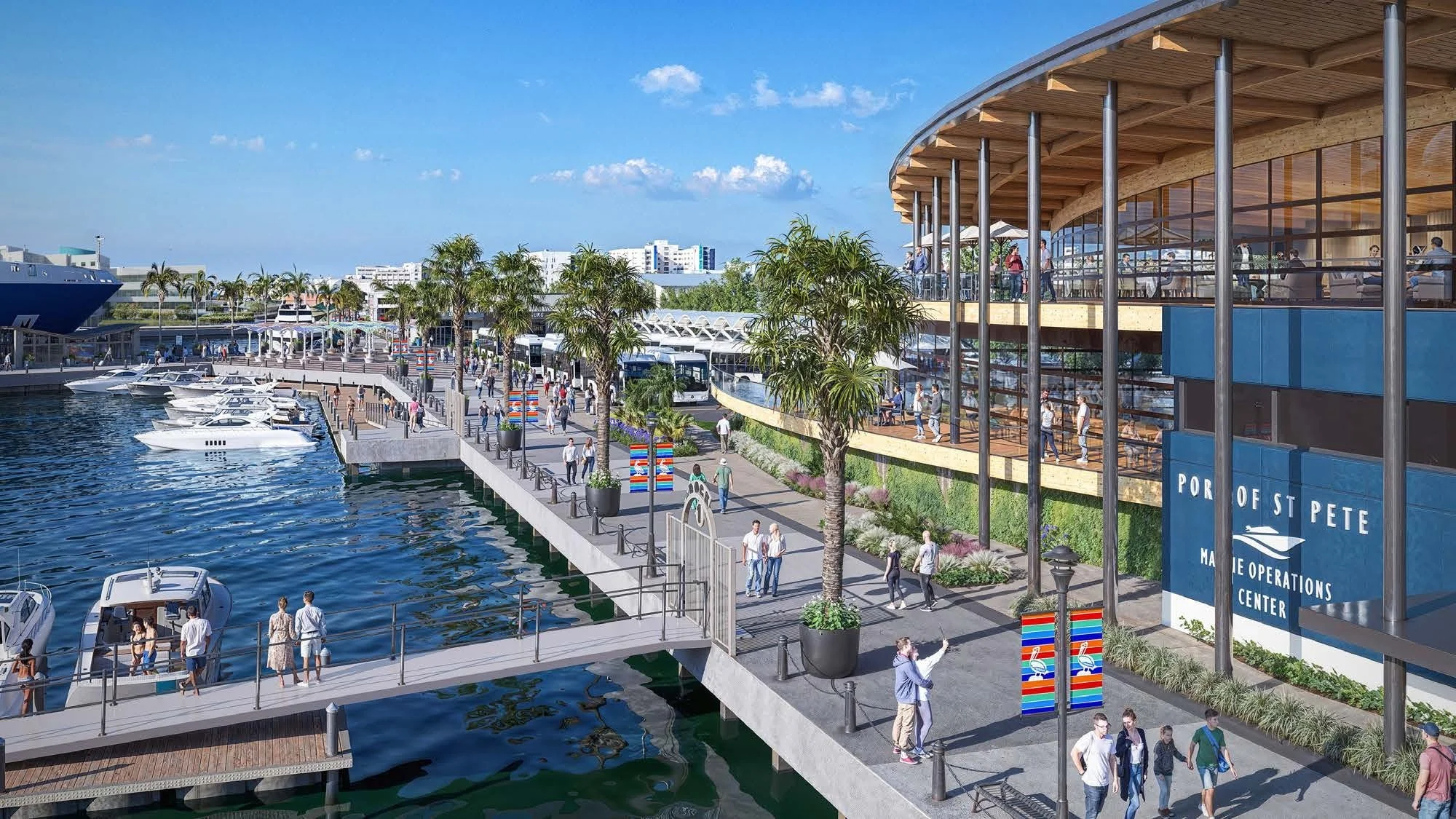 New Port of St. Pete renderings show cruise terminal, park, and dining, but questions remain