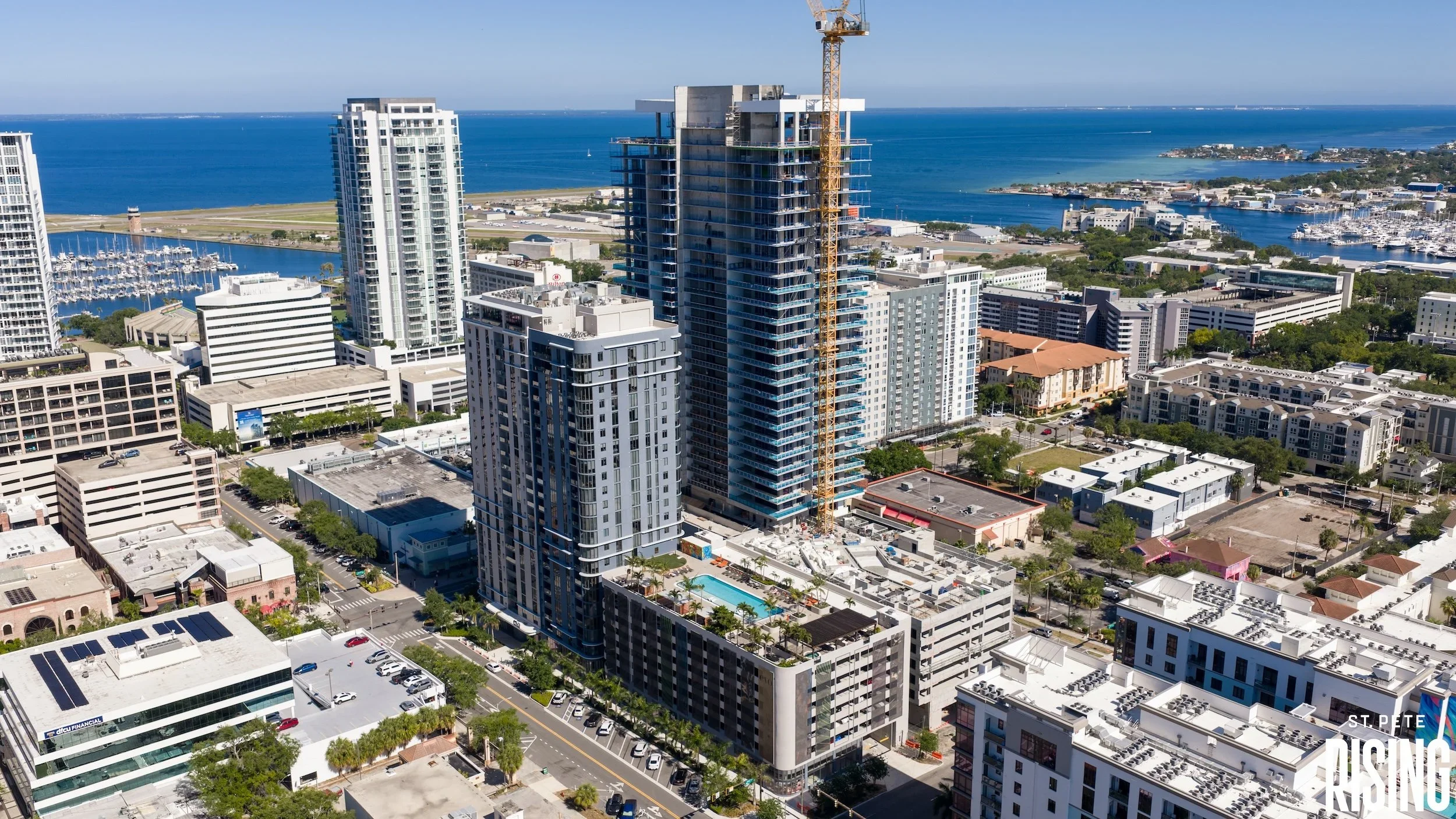 Aerial St. Pete: Drone photos show major developments rising across St. Pete