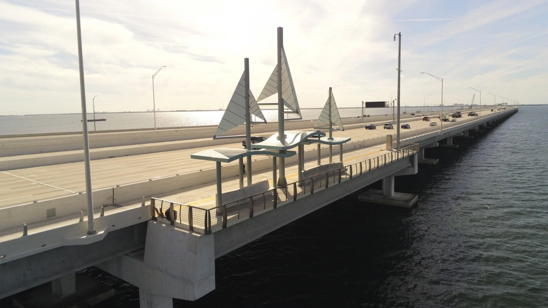 New I-275 express lanes and shared-use path open on Howard Frankland Bridge