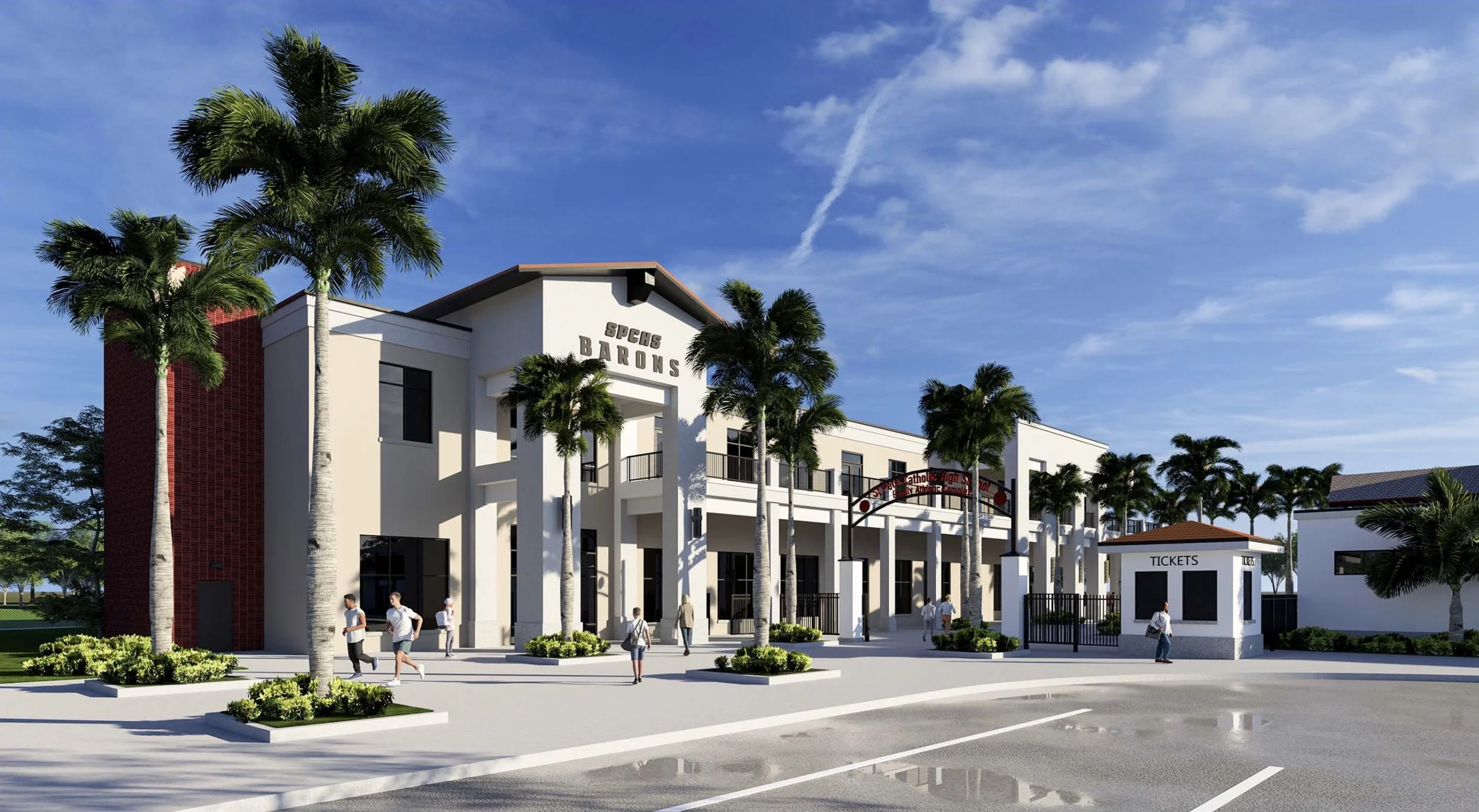 Athletic Center Building and Promenade