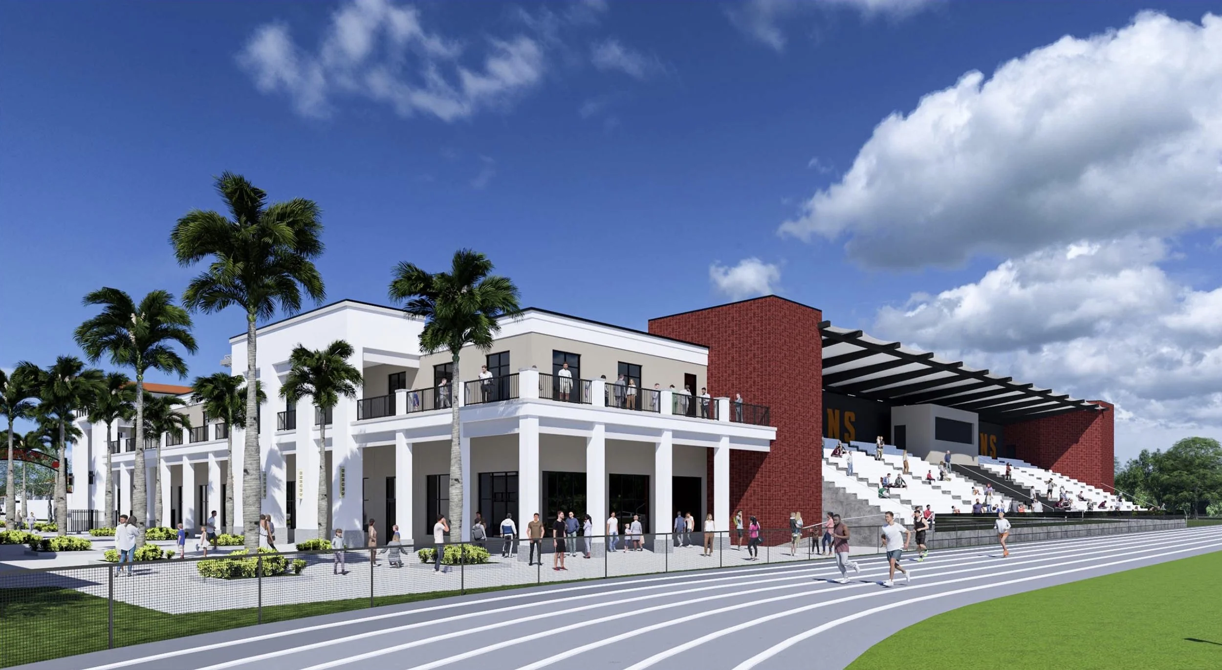 Athletic Center Grandstands and Track