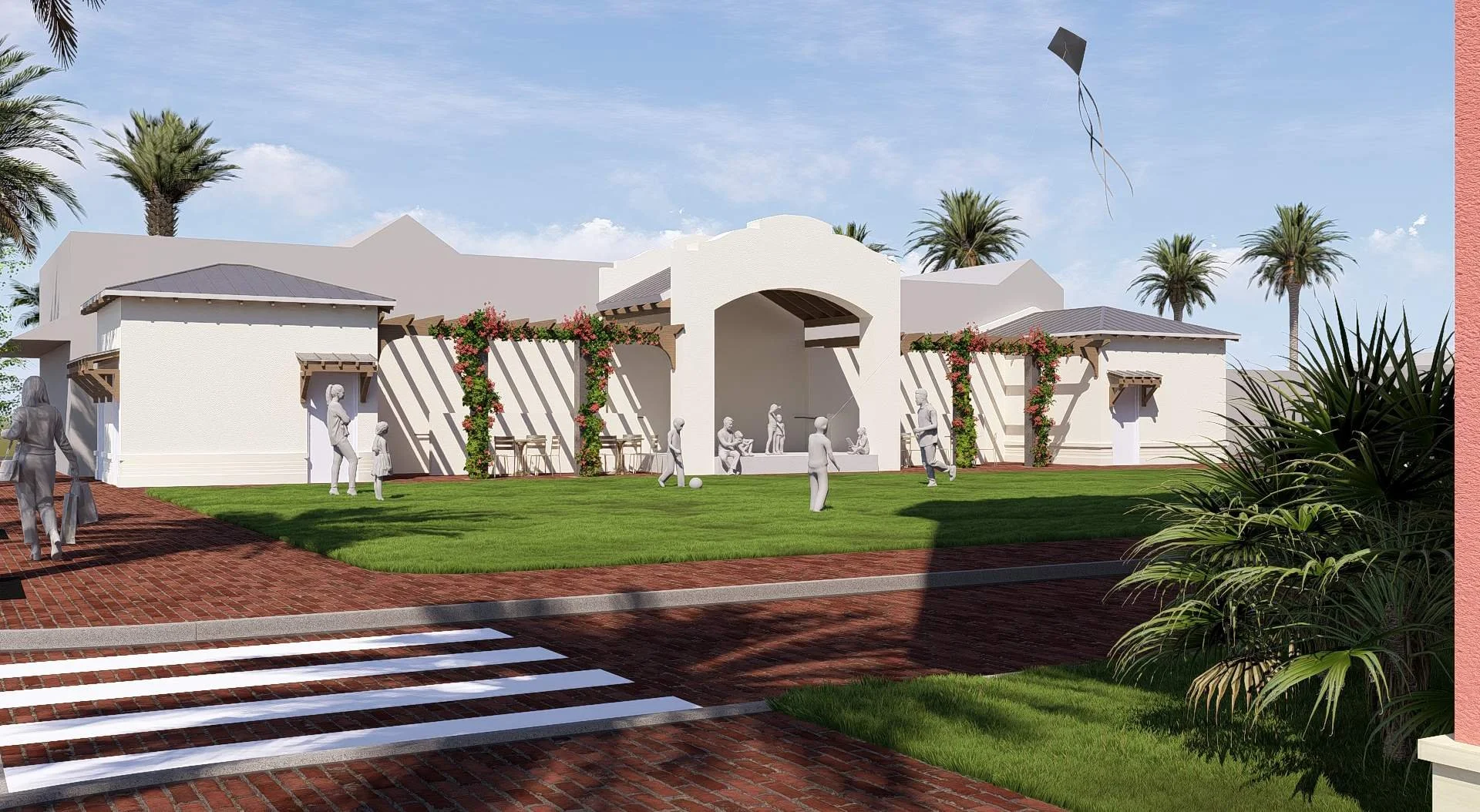 Johns Pass Village Resort - View of Park and Stage