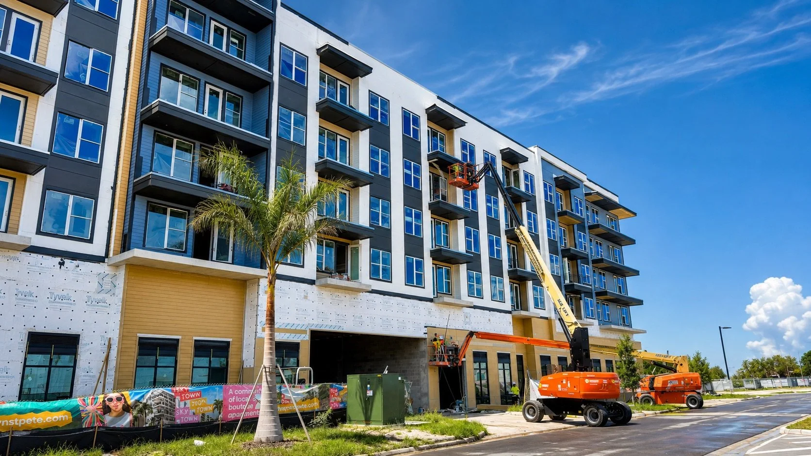 Leasing kicks off for first apartments at 34-acre Sky Town development in St. Pete’s Skyway Marina District